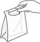 봉투 장착 및 사용 이미지